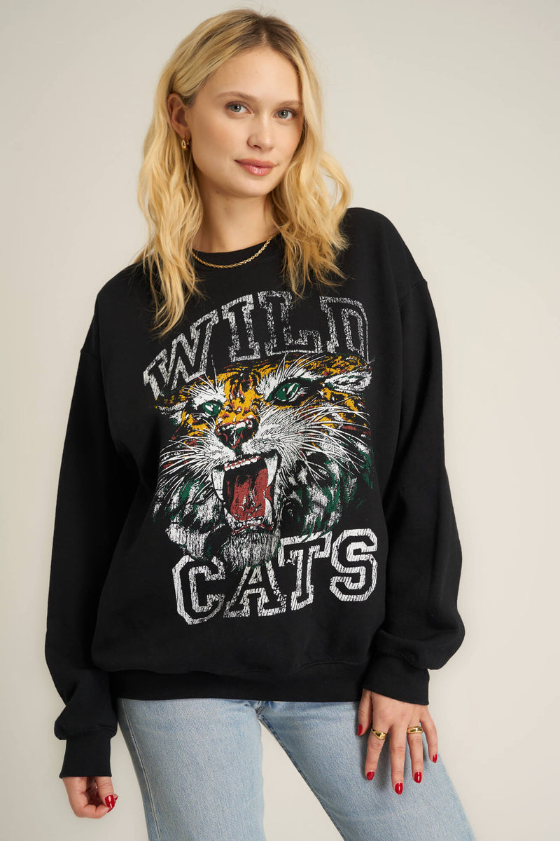 Wild Cats Oversized Sweatshirt – PROJECT SOCIAL T