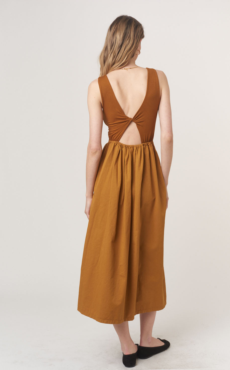 【FETICO】LAYERED TANK DRESS - brown 2701b888a21ab0ab9e6077eb7e0a5e