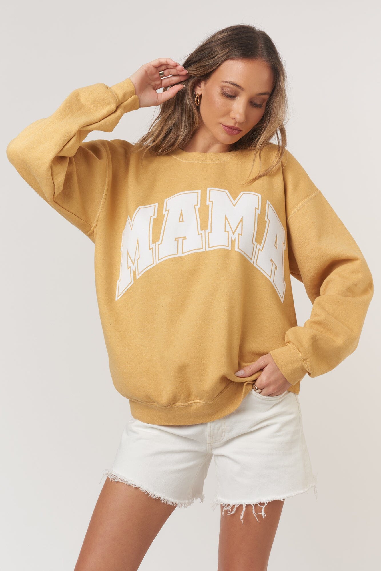 Flocked Mama Sweatshirt – PROJECT SOCIAL T