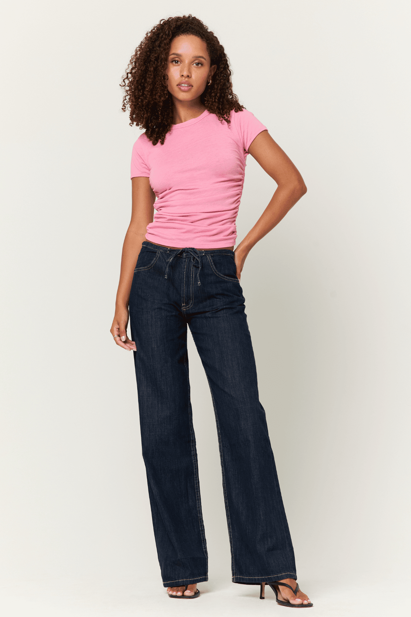 Izzie Ruched Baby Tee – PROJECT SOCIAL T