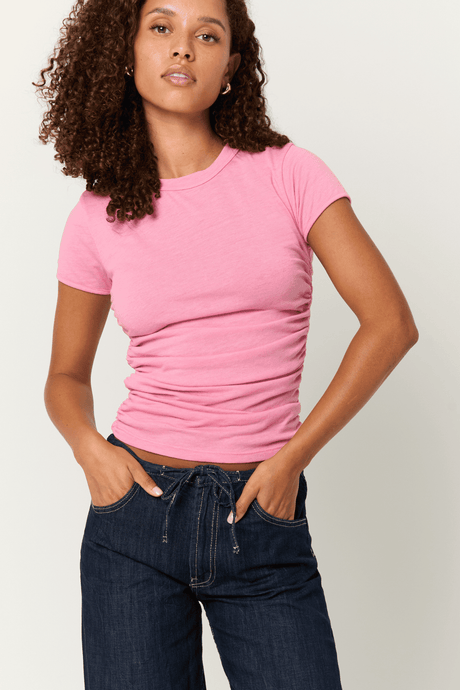 Izzie Ruched Baby Tee TEE Project Social T 