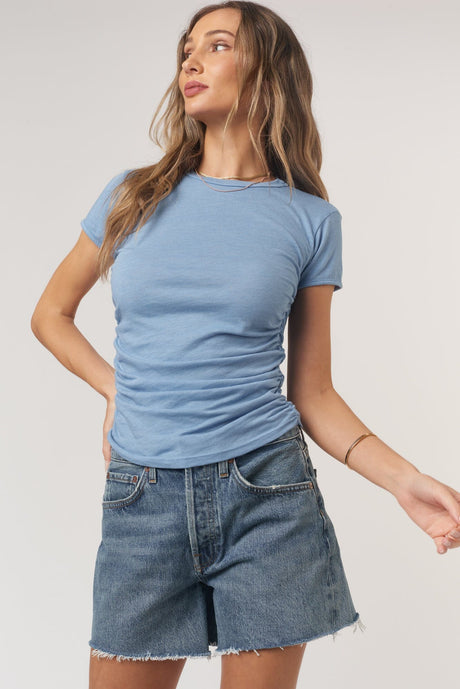 Izzie Ruched Baby Tee TEE Project Social T 