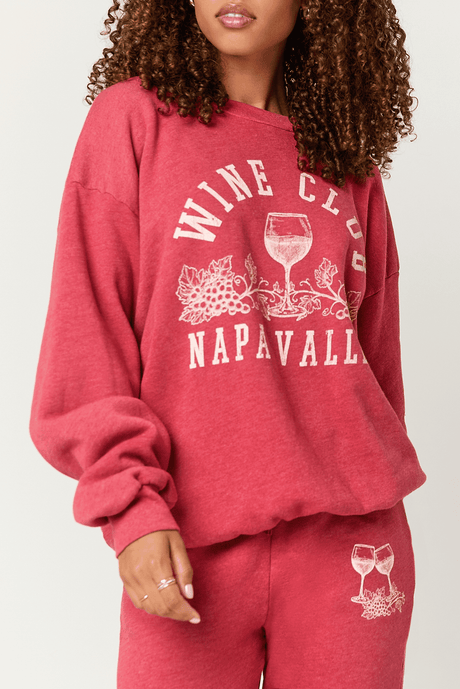 Napa Wine Club Sweatshirt GRAPHICS Project Social T 