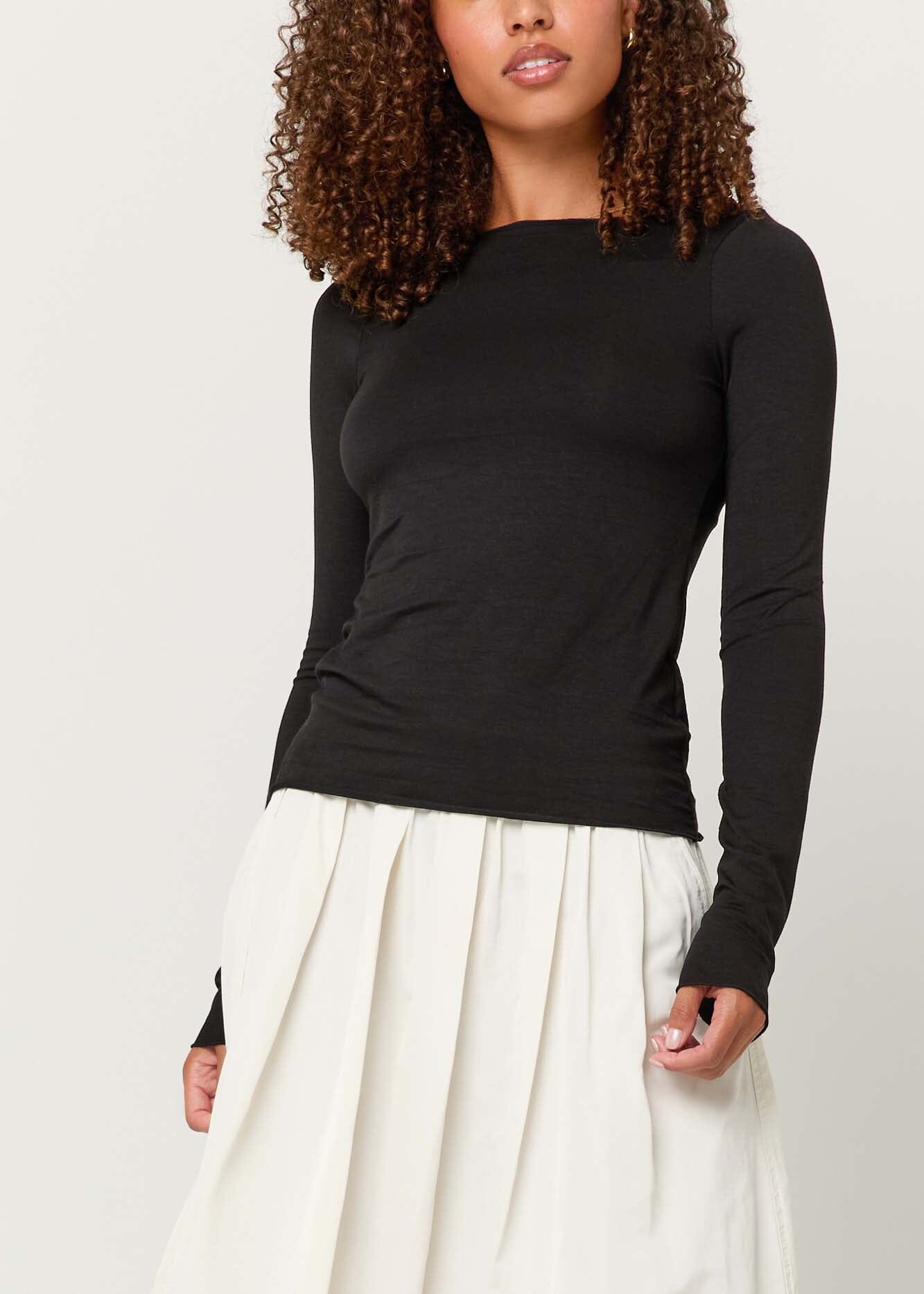 Vera Boat Neck Long Sleeve – PROJECT SOCIAL T
