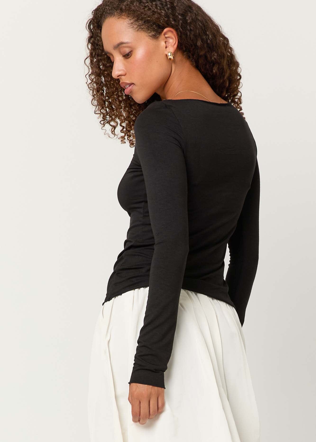 Vera Boat Neck Long Sleeve – PROJECT SOCIAL T