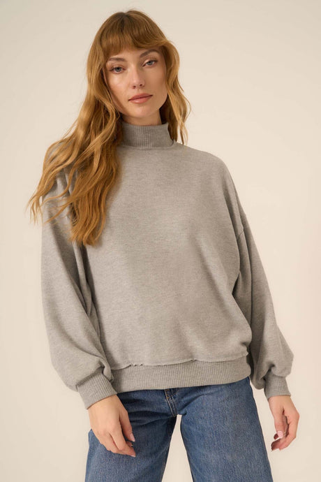 Love Language Brushed Mock Neck LONG SLEEVE Project Social T 