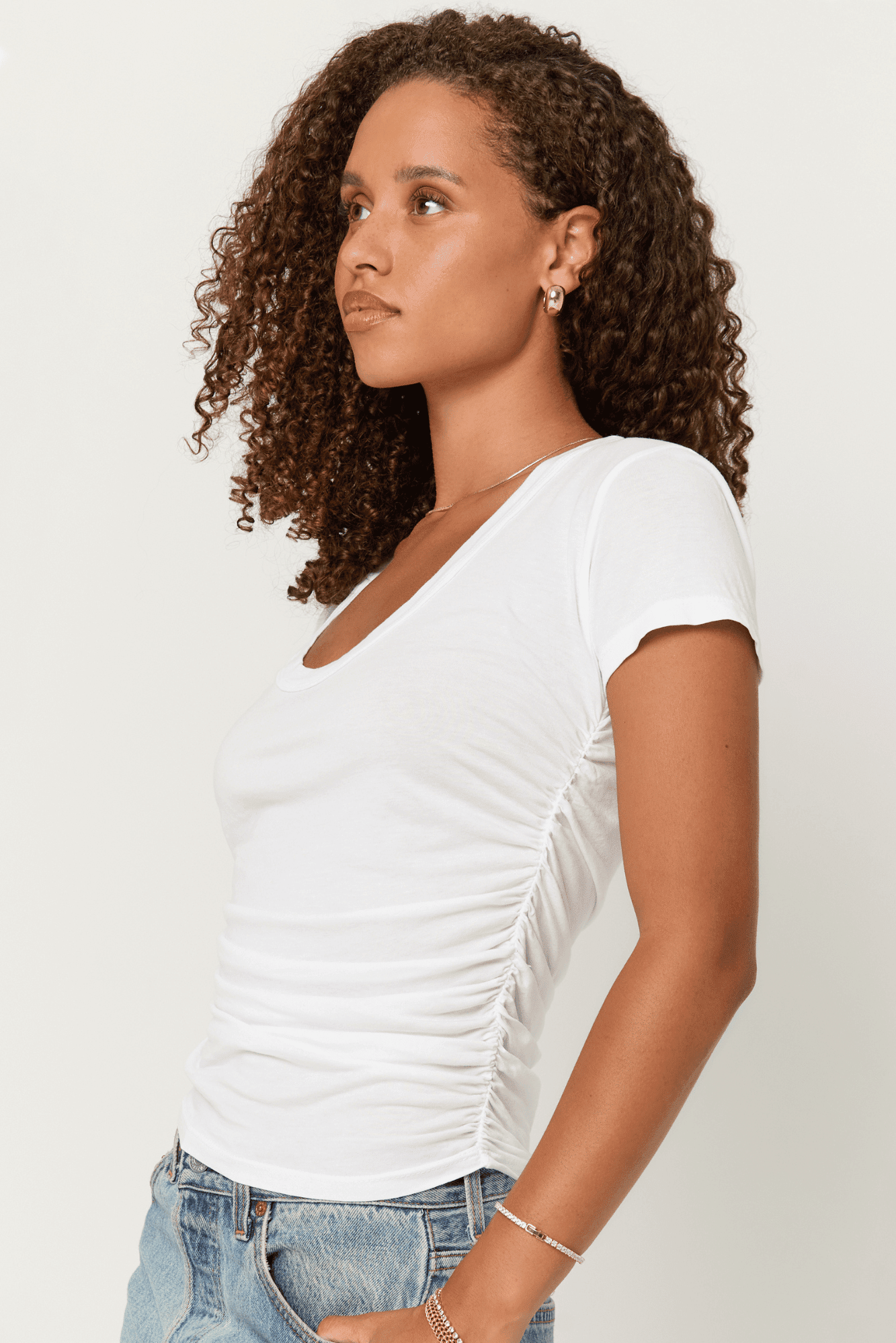 Sandrine Scoop Neck Tee – PROJECT SOCIAL T