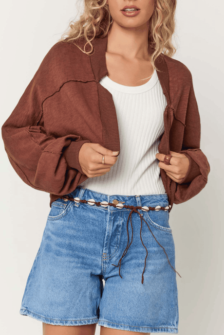 Leyenda Seamed Shrug Cardigan CARDIGAN Project Social T 