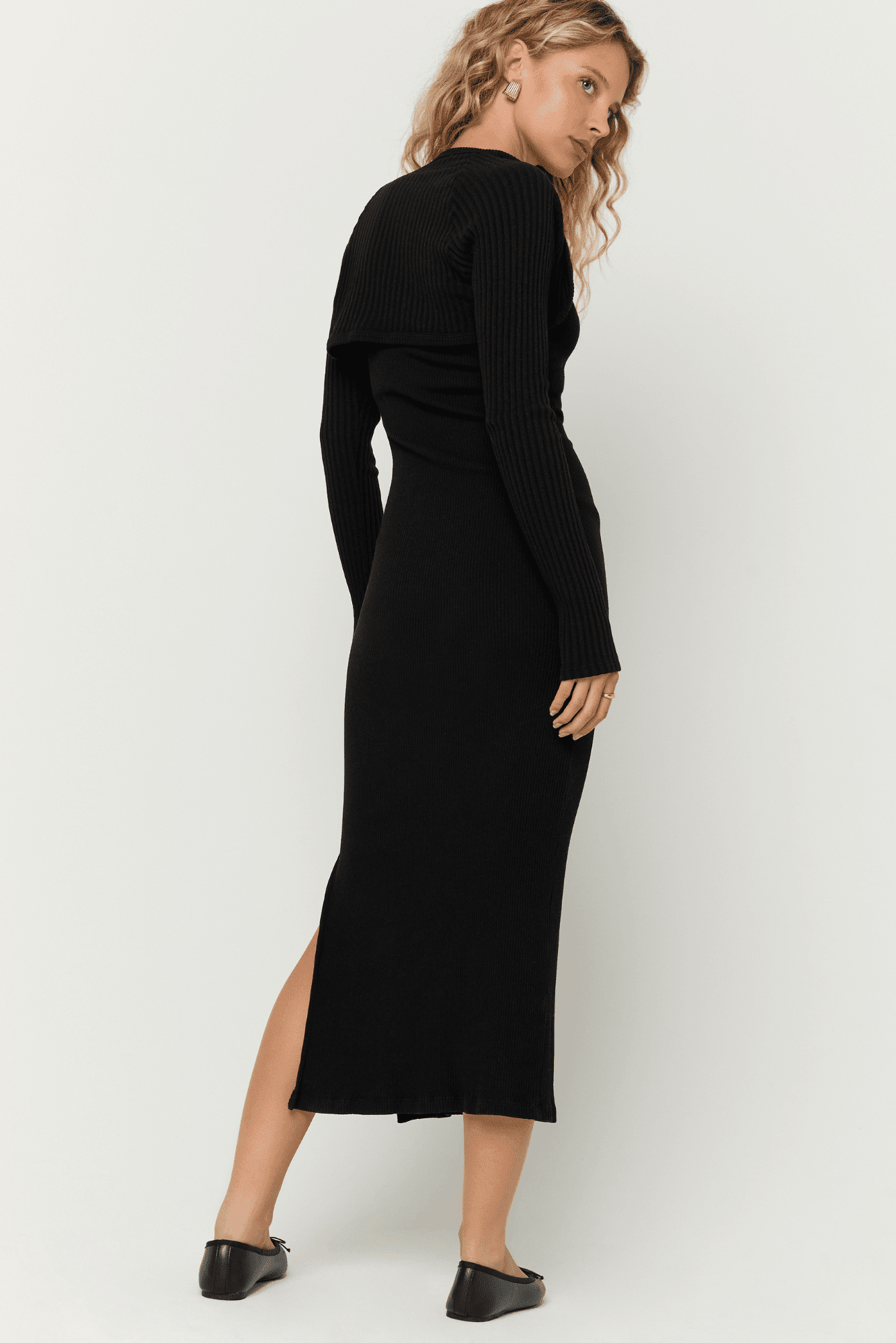 Allora Strapless Rib Dress Combo Black / S by Project Social T Allora Strapless Rib Dress Combo Black / S by Project Social T