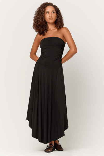 Goddess Strapless Shirred Dress – PROJECT SOCIAL T