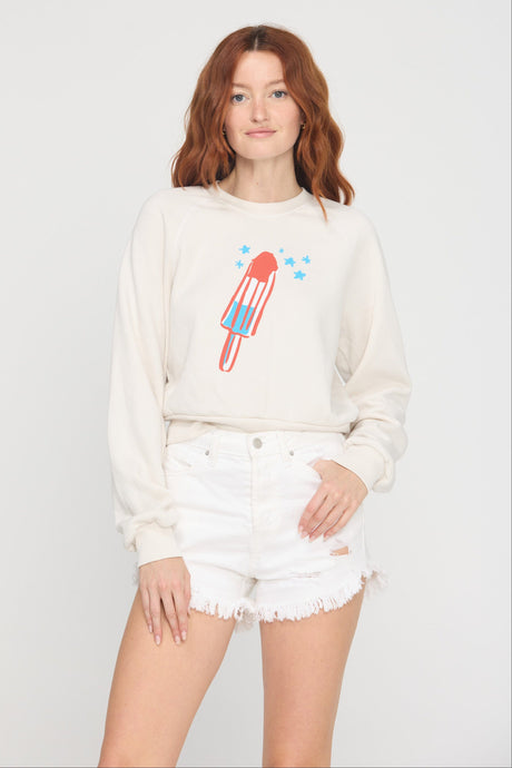 Rocket Pop Shrunken Sweatshirt Outerwear Sweatshirt Graphic Project Social T 