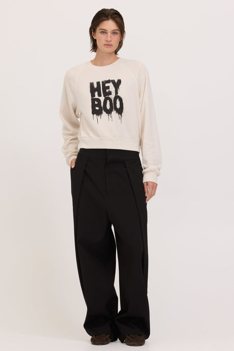 Hey Boo Sweatshirt Outerwear Sweatshirt Graphic Project Social T 