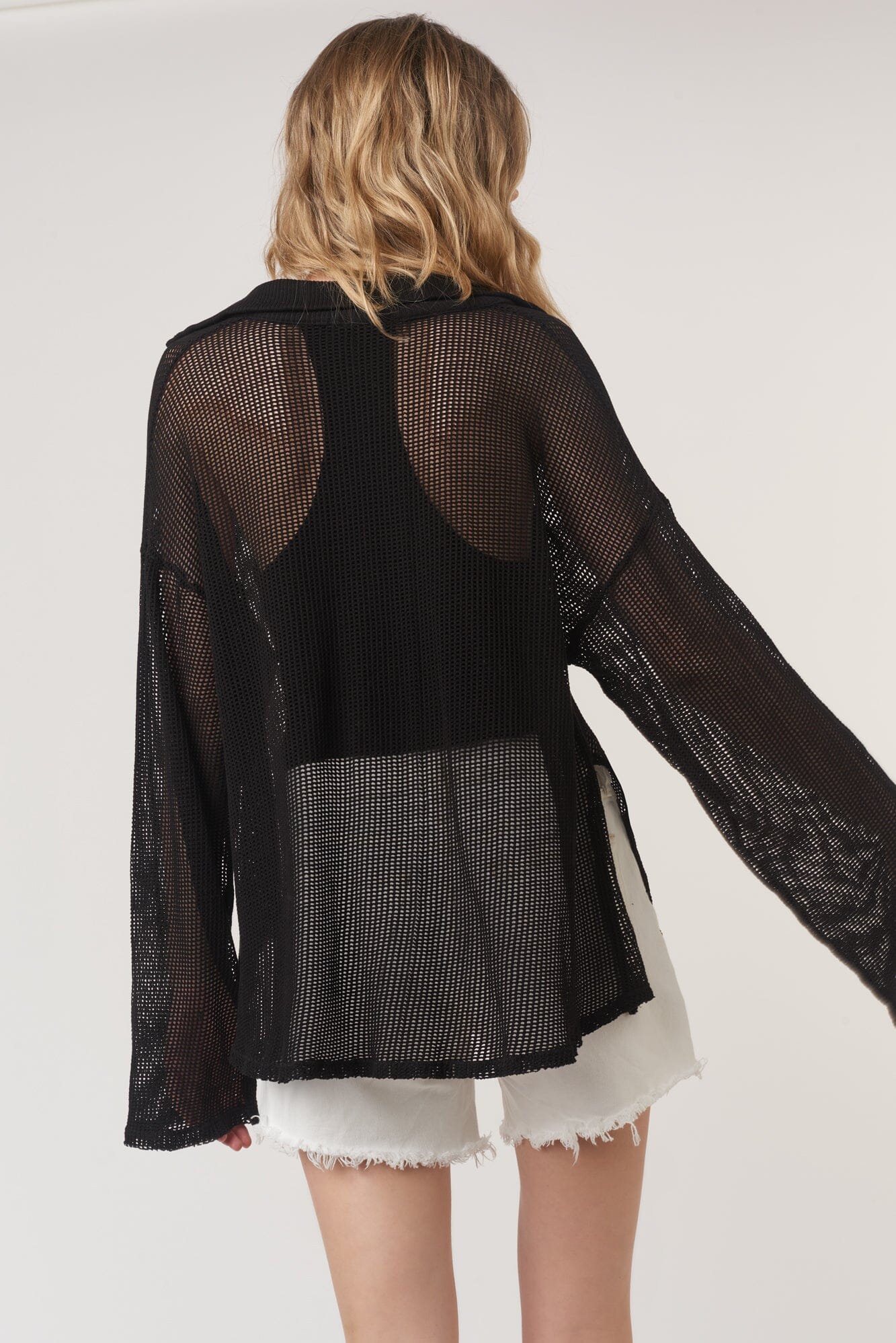 Sorais Collared Mesh Pullover – PROJECT SOCIAL T
