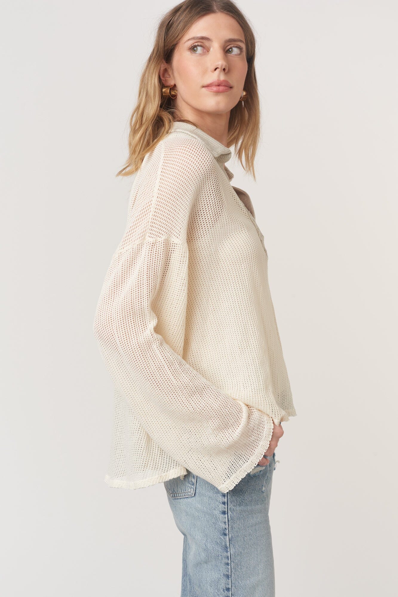Sorais Collared Mesh Pullover – PROJECT SOCIAL T