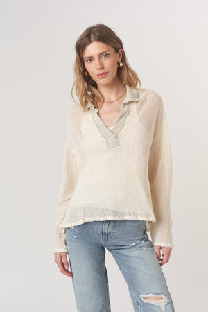 Sorais Collared Mesh Pullover – PROJECT SOCIAL T