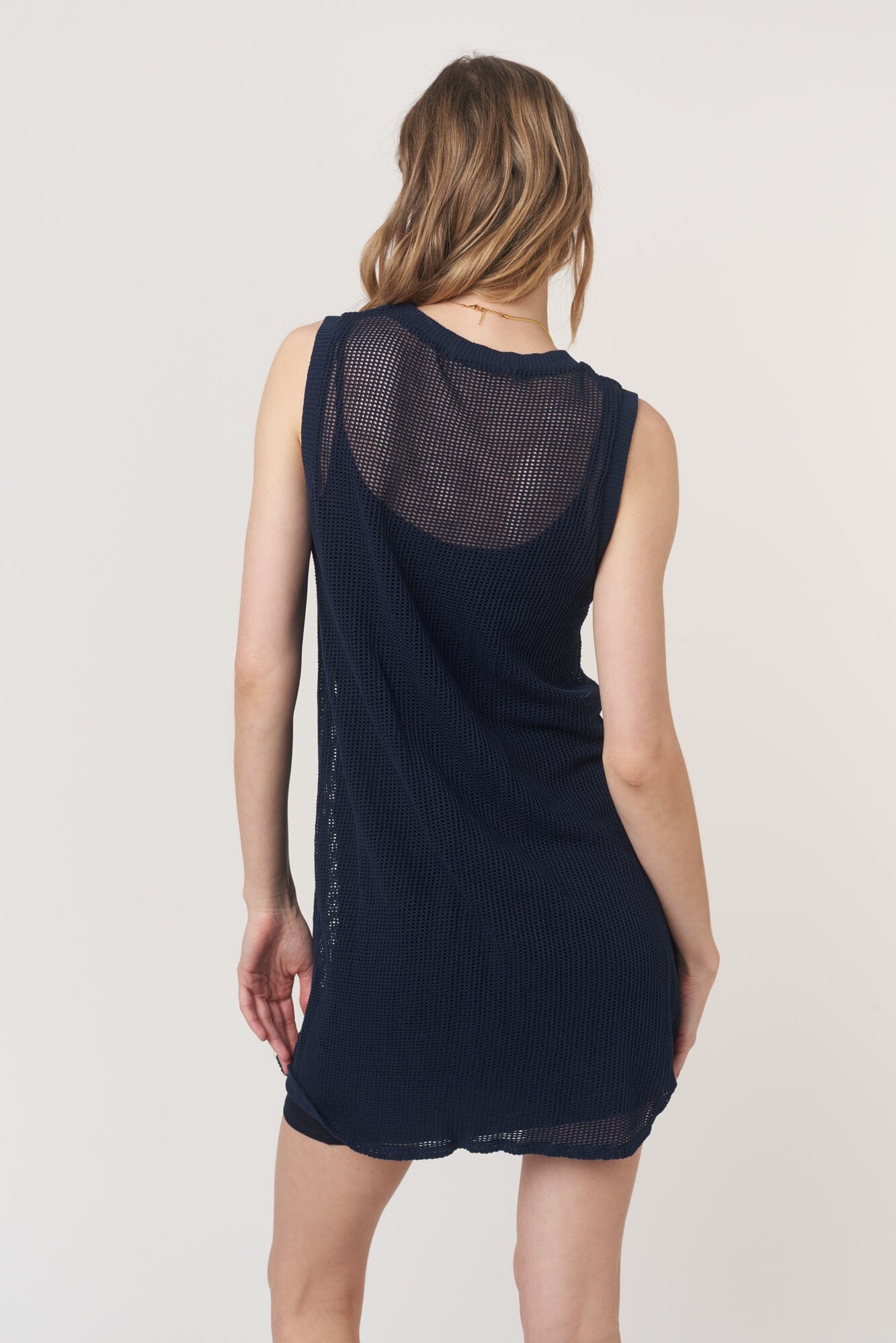 mesh tank dress Tera Mesh Tank Shift Dres Midnight Navy / XS by Project Social T