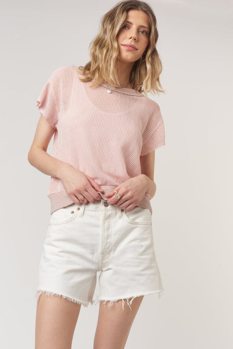 Behati Mesh Textured Tee TEE Project Social T 