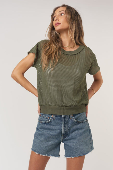 Behati Mesh Textured Tee TEE Project Social T 