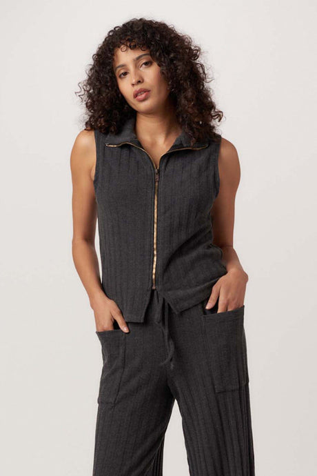 Wishing Well Zip Front Rib Top TANK Project Social T 