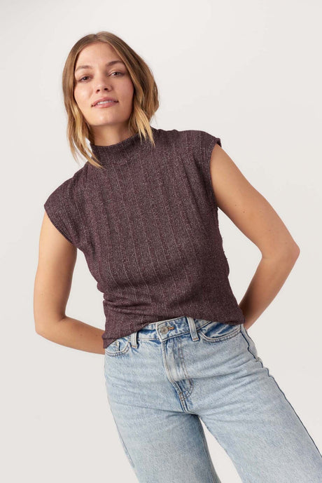 Could Be Us Mock Neck Sweater Rib Tee TEE Project Social T 