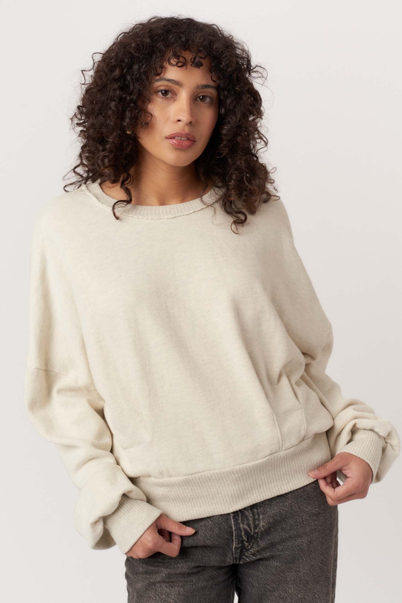 Evie Pleated Crew Sweatshirt – PROJECT SOCIAL T