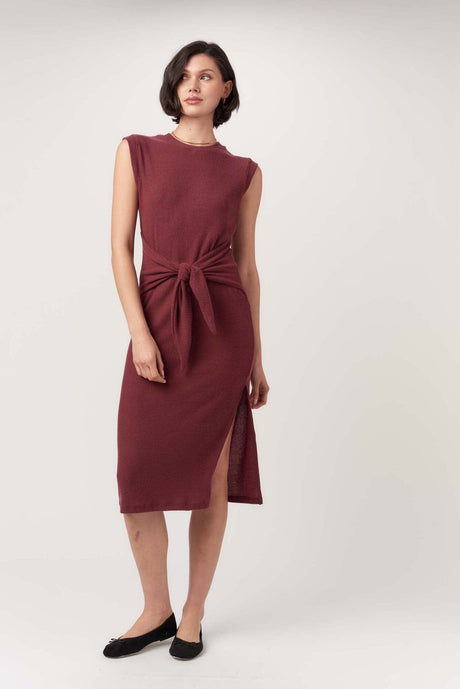 That's A Wrap Cozy Rib Midi Dress DRESS Project Social T 