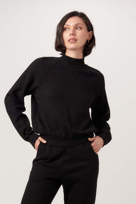 Time To Chill Seamed Mock Neck Sweatshirt SWEATSHIRT Project Social T 