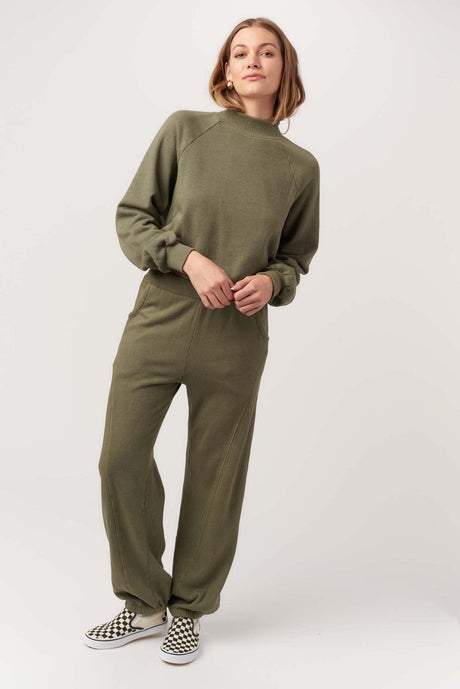 Time To Chill Seamed Mock Neck Sweatshirt SWEATSHIRT Project Social T 