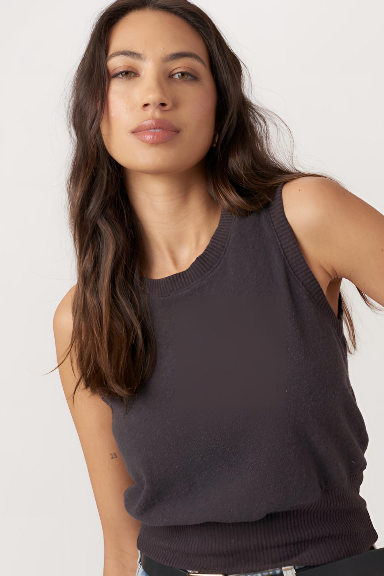 Kamora Cozy Scoop Neck Vest - Black – PROJECT SOCIAL T