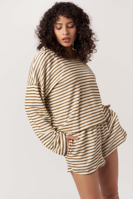 Hometown Textured Striped Short SHORTS Project Social T 