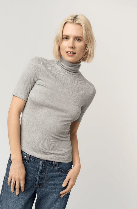 Jesllyn Turtleneck Rib Tee TEE Project Social T 