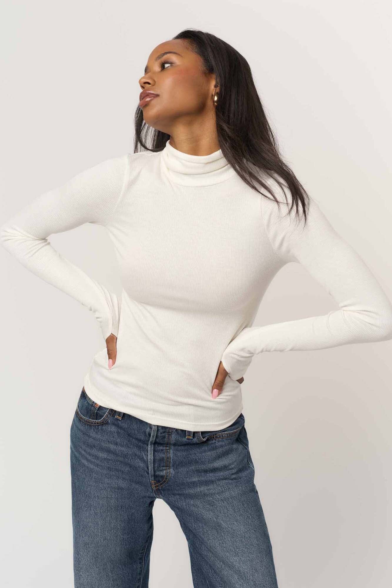 Olive Longsleeve Rib Turtleneck – PROJECT SOCIAL T