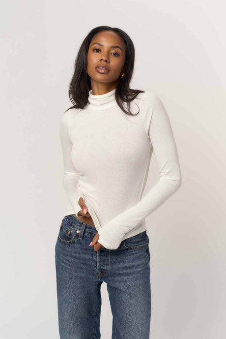 Olive Longsleeve Rib Turtleneck LONG SLEEVE Project Social T 