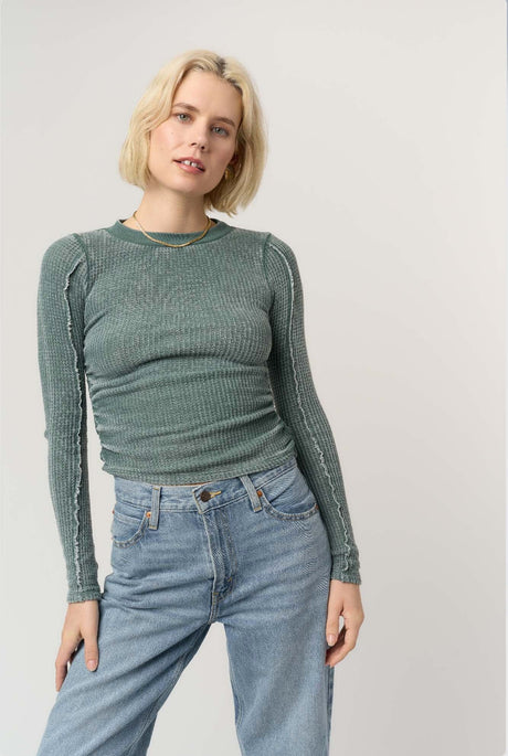Colby Seamed Burnout Thermal Longsleeve LONG SLEEVE Project Social T 