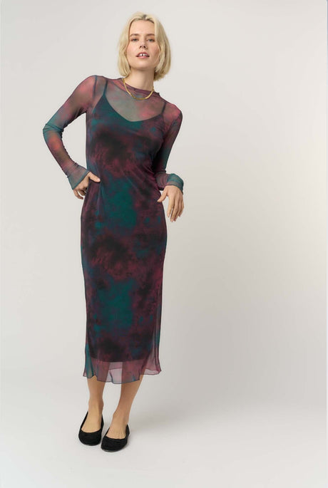 Shibon Novelty Layered Mesh Dress DRESS Project Social T 