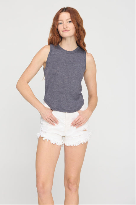 Libra Textured Rib Ringer Tank Tops Tank Project Social T 