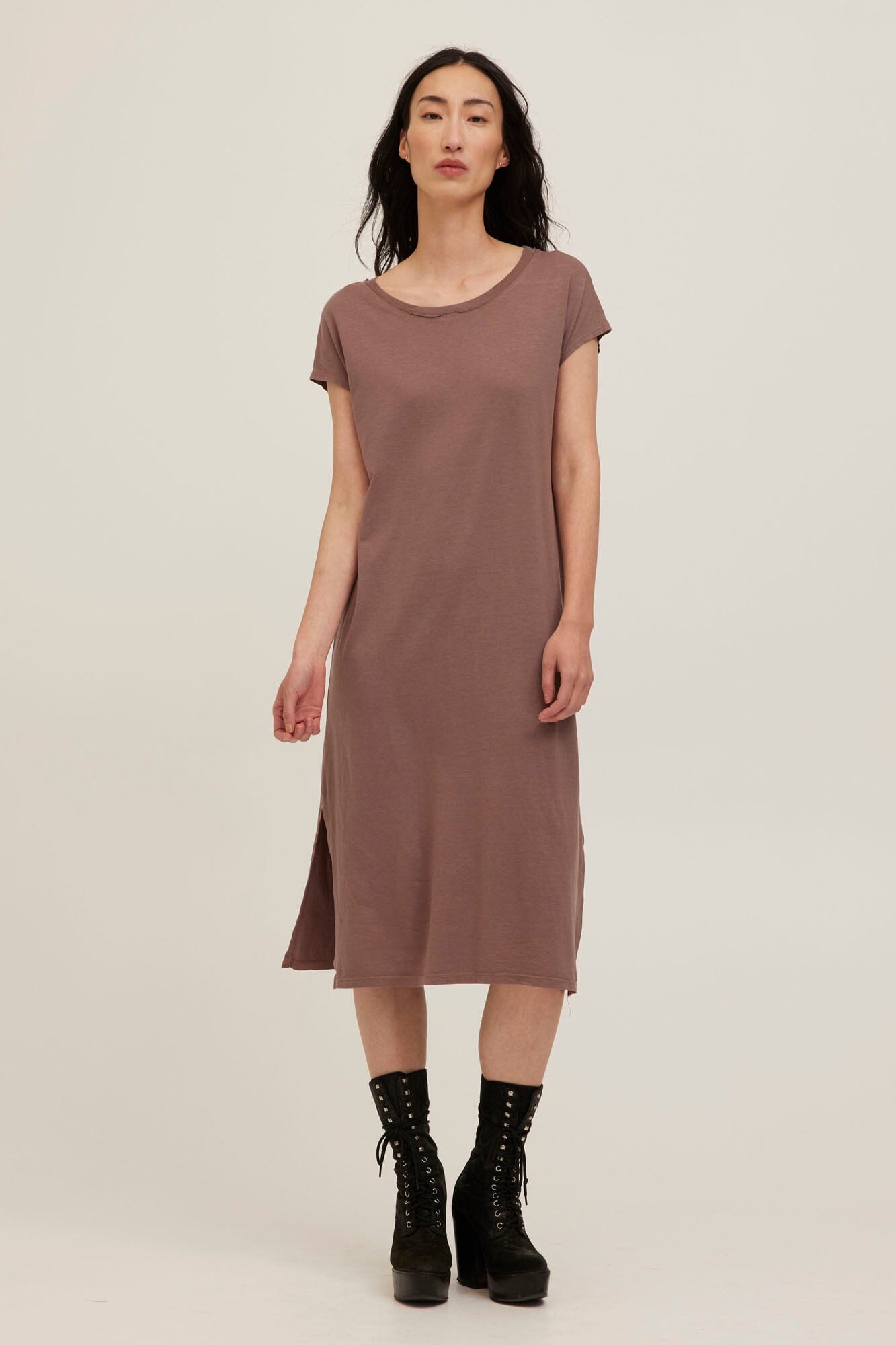 alina midi dress Alina Washed Midi Dress Deep Taupe / M by Project Social T