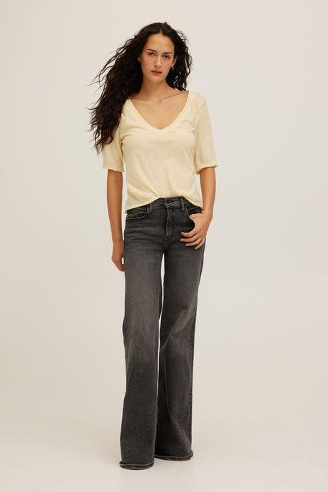 Jude V-Neck Elbow Sleeve Tee Tops Tee Project Social T 