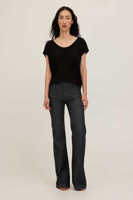 Delphina Scoop Neck Tee Tops Tee Project Social T 