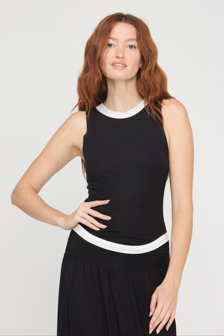 Marine Color Blocked Rib Tank Tops Tank Project Social T 