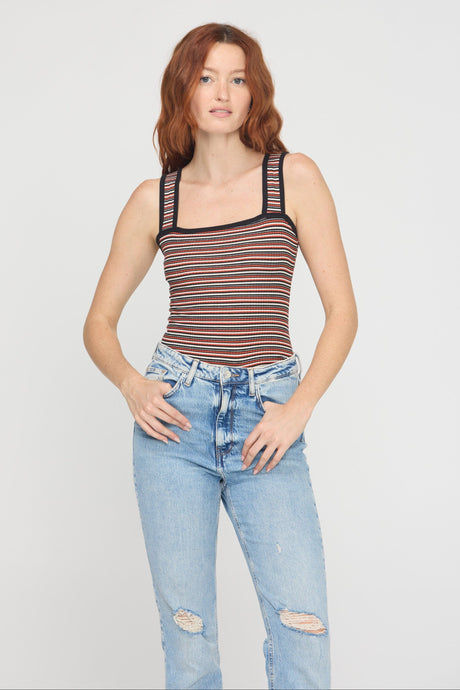 Bianca Striped Rib Tank Tops Tank Project Social T 