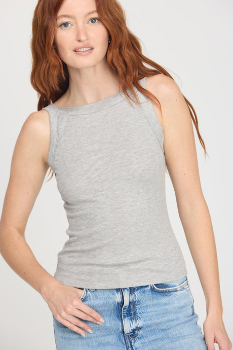 Emil High Neck Rib Tank Tops Tank Project Social T 