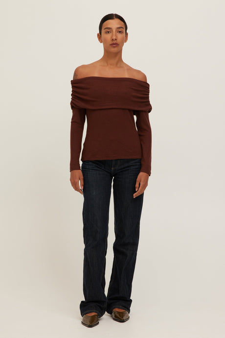 Studio City Off Shoulder Long Sleeve Tops Long Sleeve Fashion Project Social T 