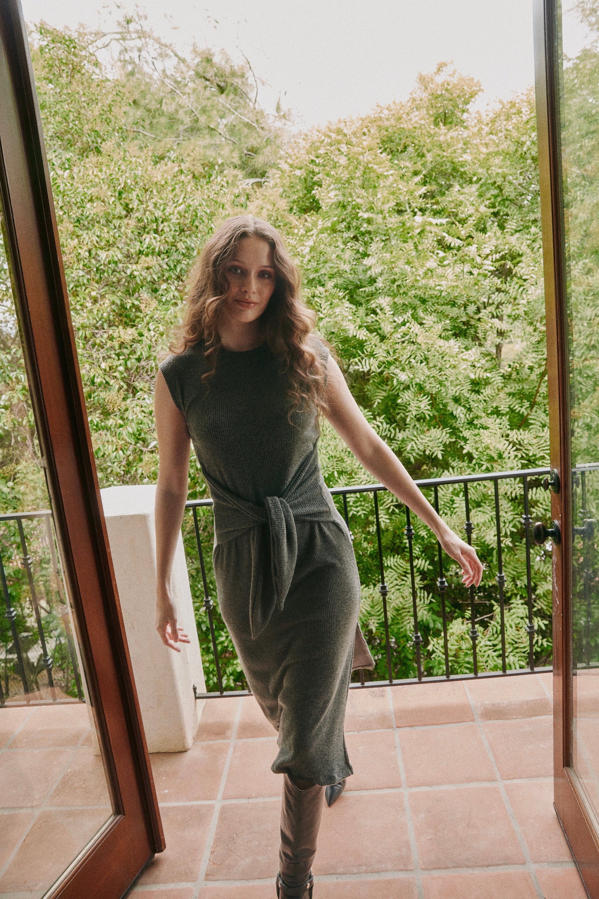 That's A Wrap Cozy Rib Midi Dress – PROJECT SOCIAL T