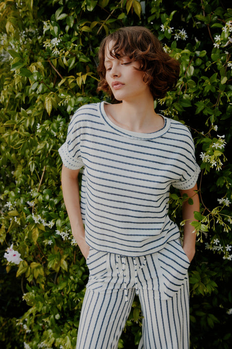 Zadie Ivory Striped Tee Tops Short Sleeve ShirtÊ Project Social T 