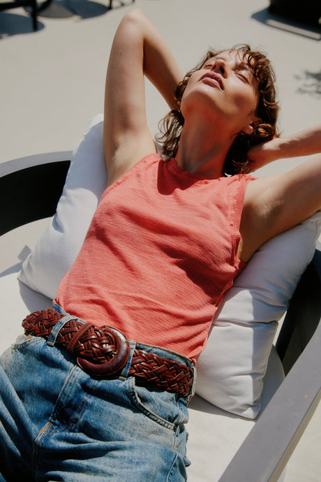 Libra Textured Rib Ringer Tank Tops Tank Project Social T 