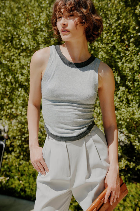 Marine Color Blocked Rib Tank Tops Tank Project Social T 