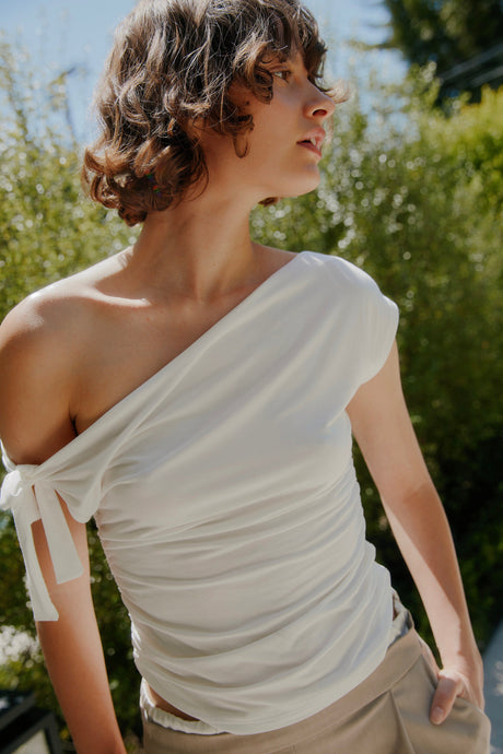 Yasmin Off Shoulder Tee Tops Short Sleeve Shirt Project Social T 