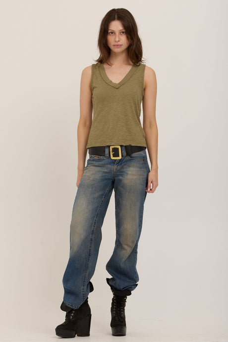 Let Me Know Slub V Neck Tank Tops Tank Project Social T 
