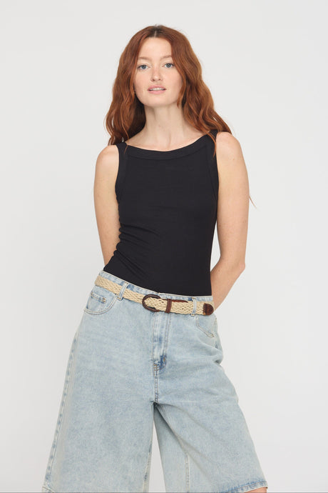 Emil High Neck Rib Tank Tops Tank Project Social T 